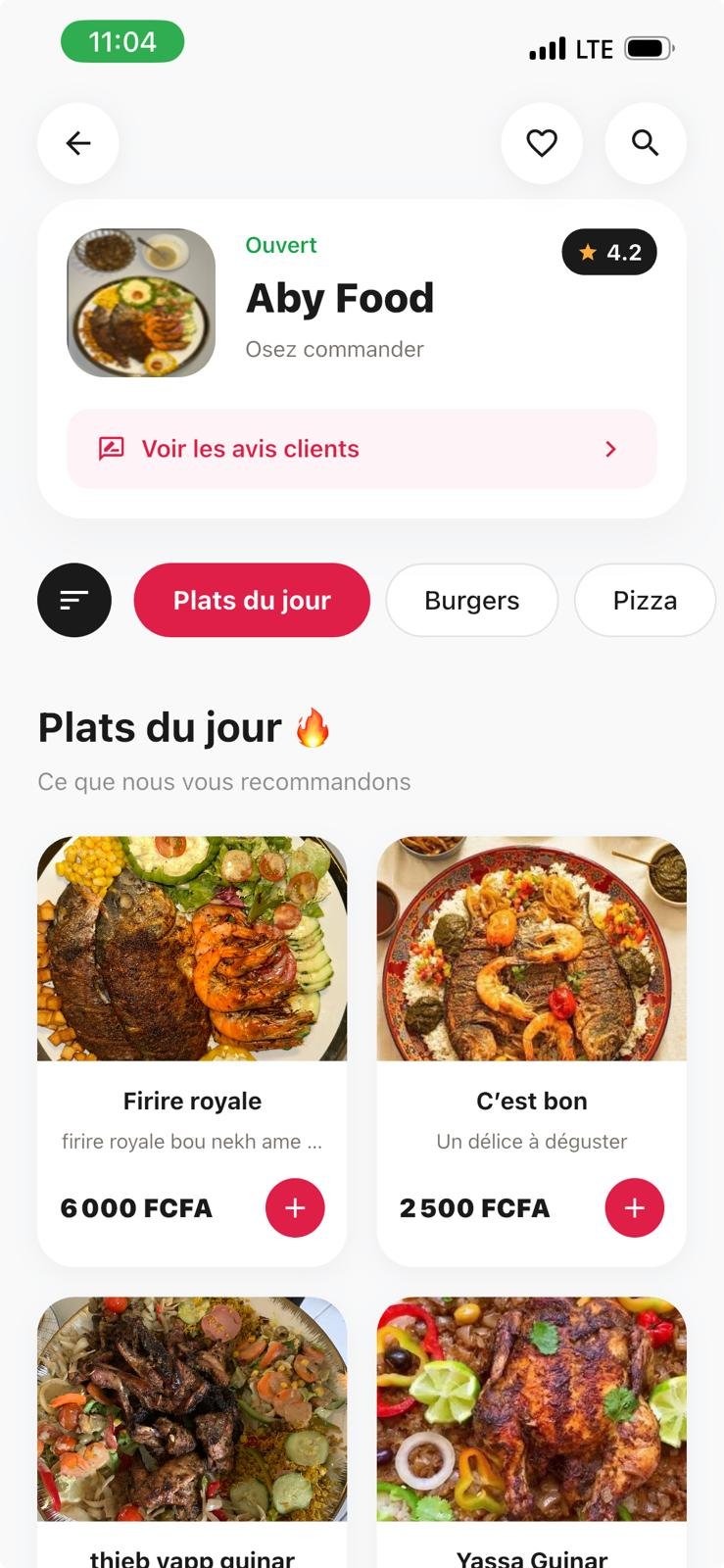 NOSS App – Page vendeur